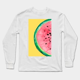 Watermelon Fruit Slice Long Sleeve T-Shirt